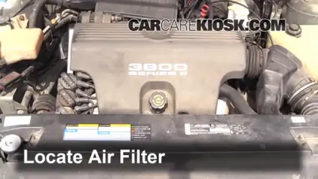 1995 Buick Riviera 3.8L V6 Filtro de aire (motor) Cambio